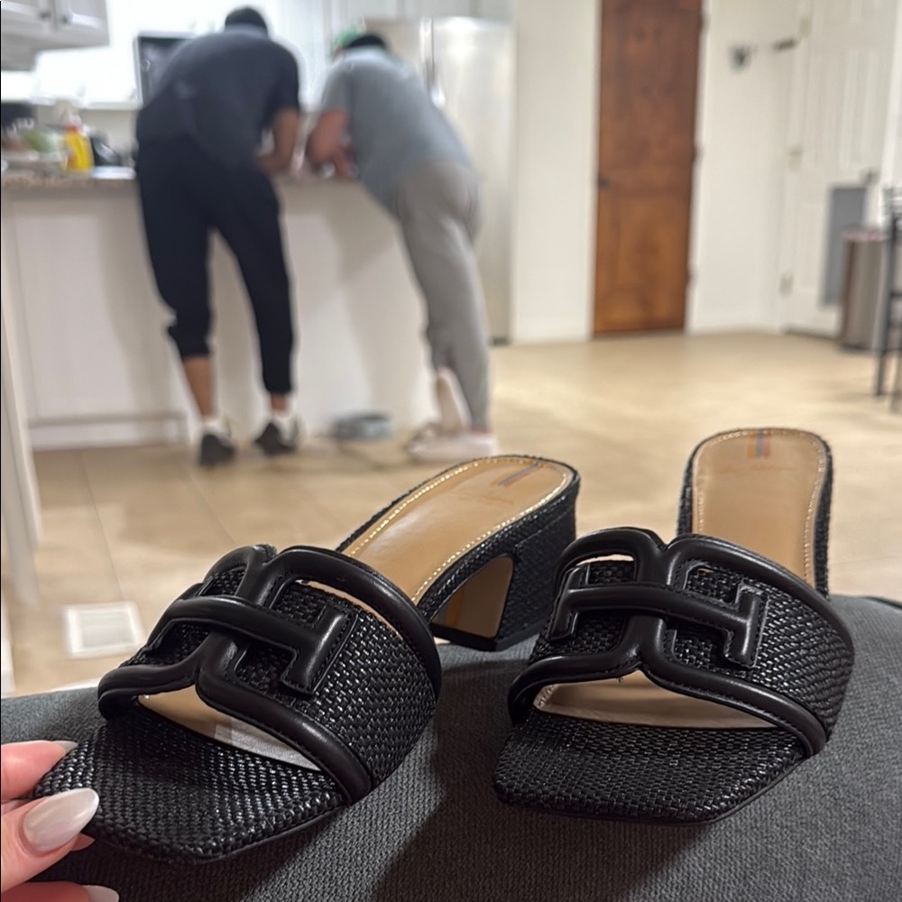 Black Women's Slide Sandals